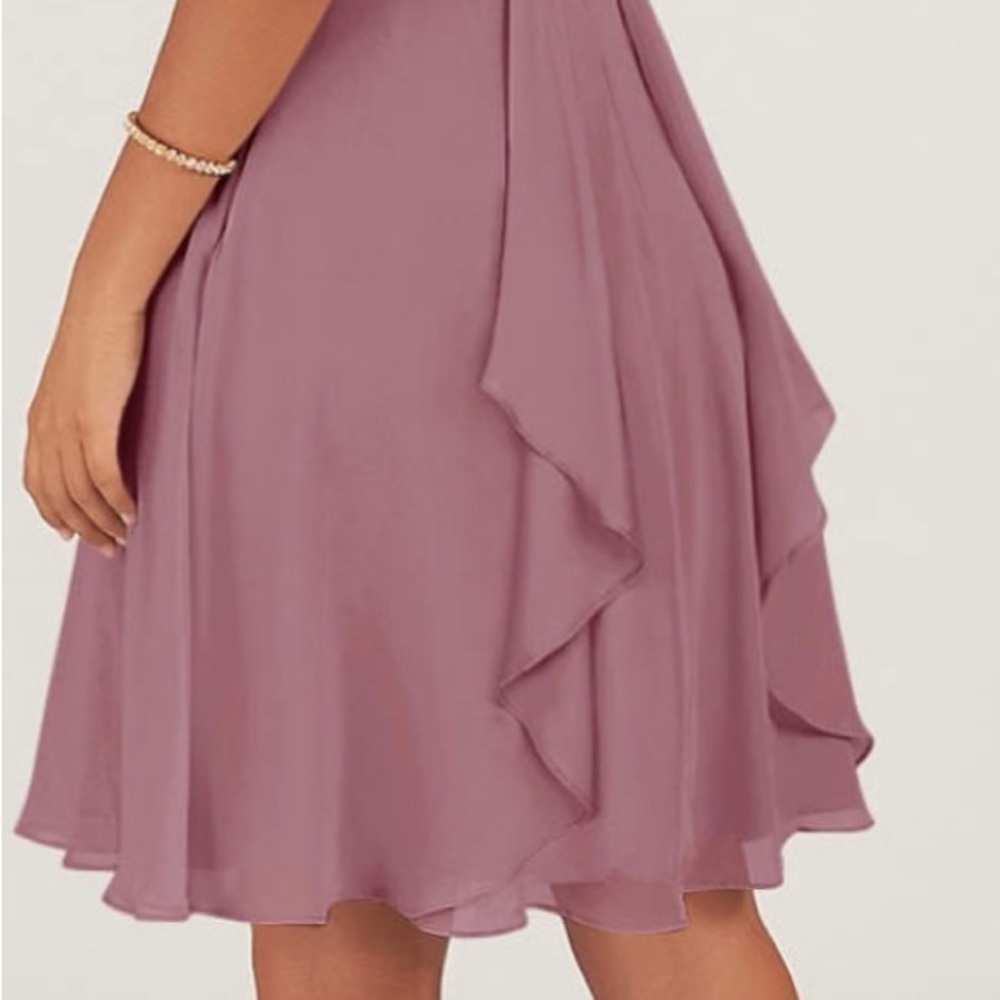 Azazie Kayla mid length bridesmaids formal dress Size A12- with pockets - Picture 13 of 15